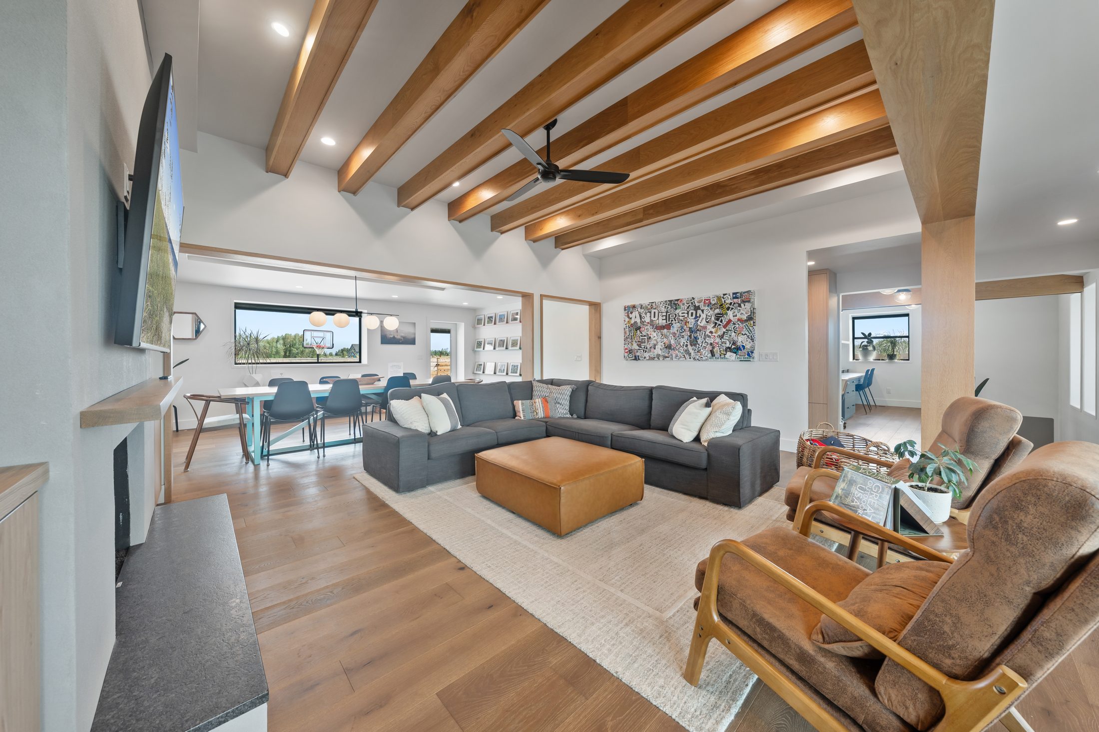 Living room in a Southeast Idaho home
